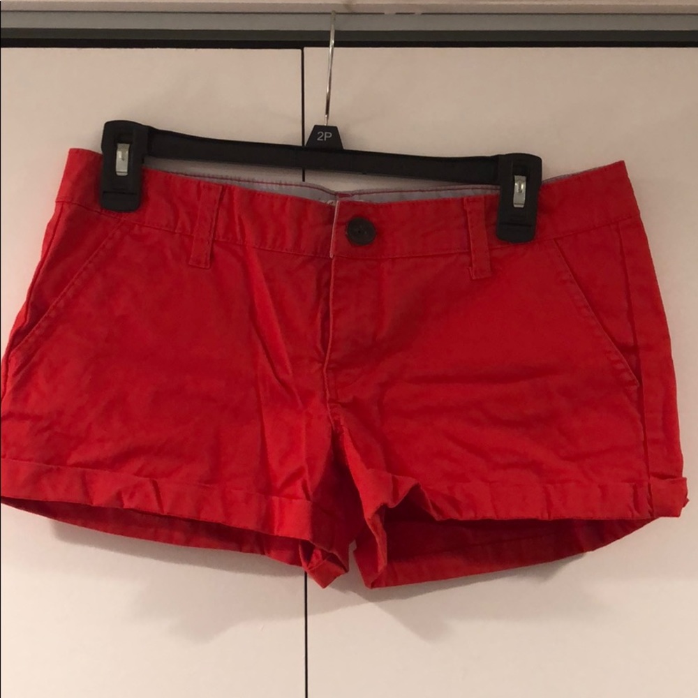 Red shorts